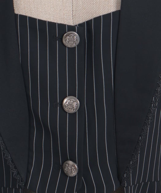 Chalmiere ~ Striped Lace-Up Jacket by Axes Femme