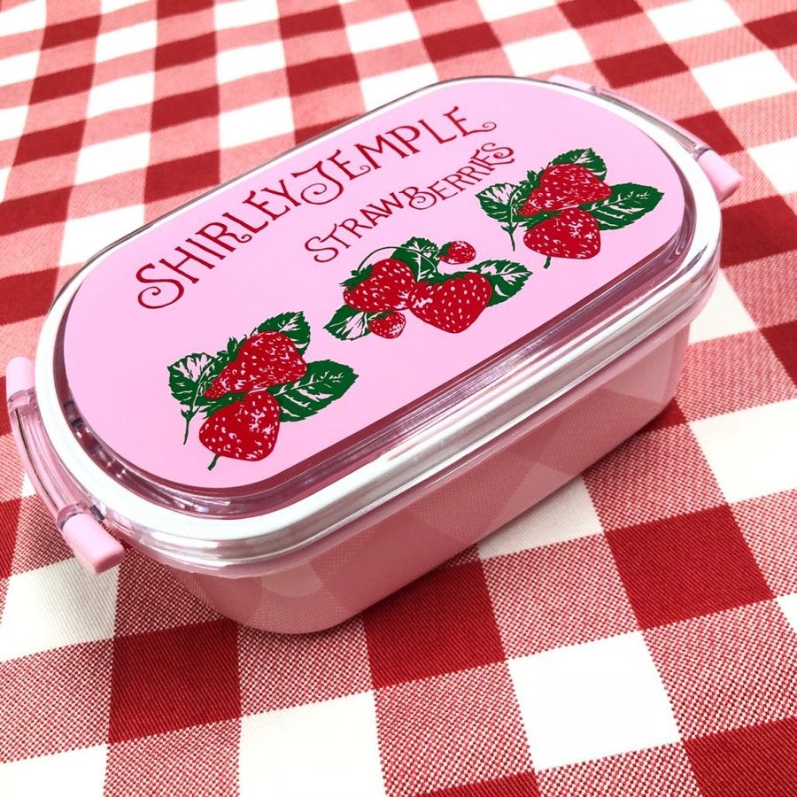 ★シャーリーテンプル★ノベルティ♪★30周年記念♪★いちごボックス♪★⑥★ Strawberry Print Lunch Box by Shirley Temple